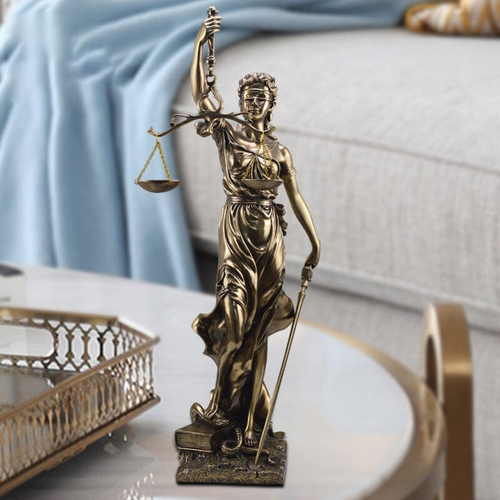 Gudsinnes av rettferdighet statue dekorasjon | Skanto