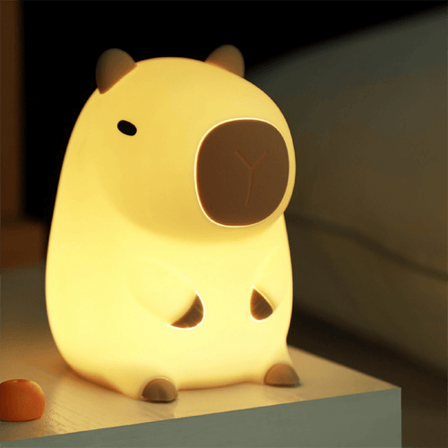 Skanto | SquishBara | Capybara Squishy Nattlys Ideell gave for alle aldre