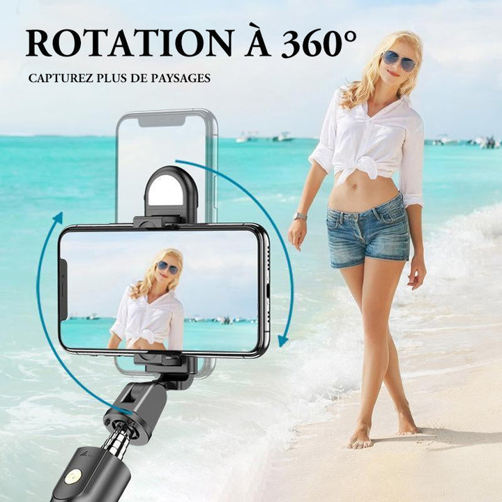 Tripod for selfie stick with Bluetooth remote control | Skanto