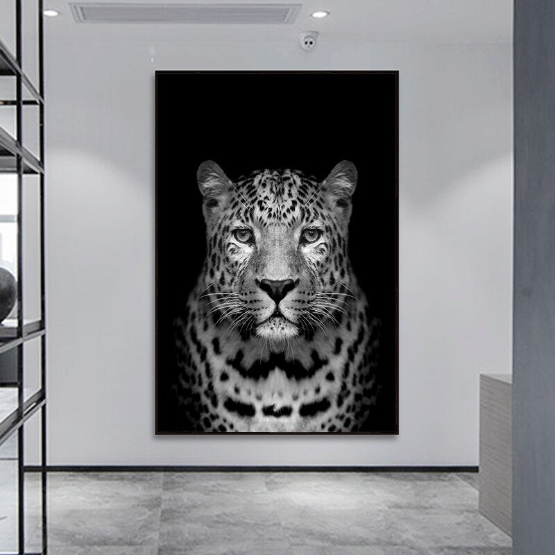 Africa Village Store Cats - Canvas Wall Art Painting | Skanto