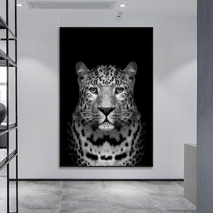 Africa Village Store Cats - Canvas Wall Art Painting | Skanto