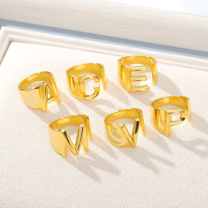 Skanto | Initial A-Z Bokstav Ring