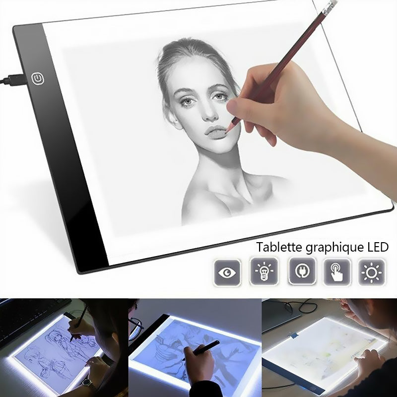 Tegnebrett med LED-lys | Skanto