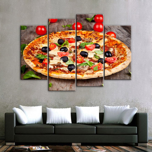 Gourmet-Pizza - Lærred Veggkunst Maleri
