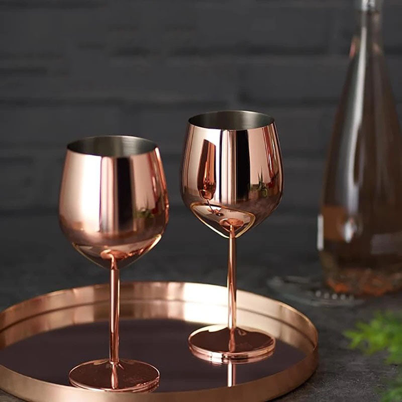 Skanto | Rustfritt Stål Glass (Sett med 6)