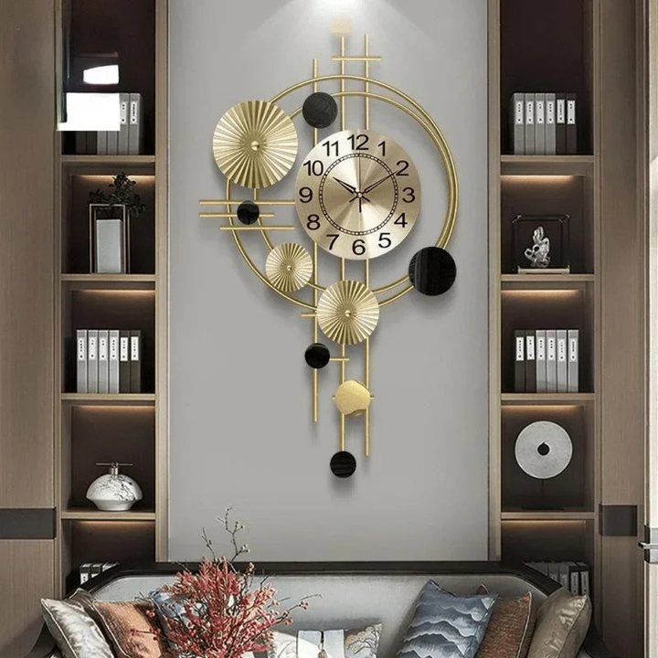 Skanto | Stor moderne metallveggklokke for stue