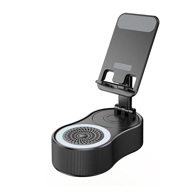 Skanto | 360° Justerbar Telefonsupport med Innebygd Bluetooth Høyttaler