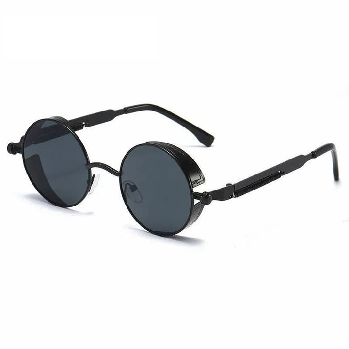 Runde Vintage-Sonnenbrille med UV400-Schutz og Retro-Design