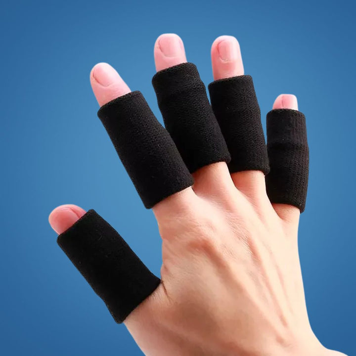 FlexiGuard | Fingerbeskyttelsessleeves – Skadeforebygging – Pustende, tettsittende passform – Holder sår og bandasjer på plass – Sport- og hverdagskomfort Skanto