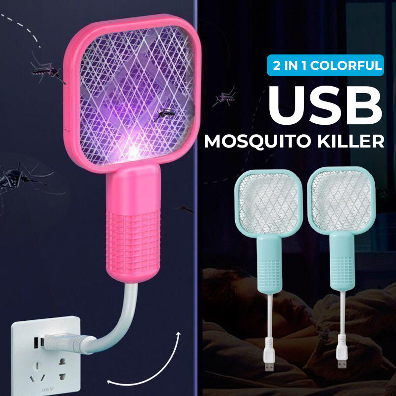 USB Myggrepellent med LED og sikkerhetsnett – 2-i-1-design | Skanto
