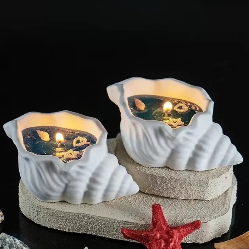Aromatherapie-Duftkerze med Muschelmotiv