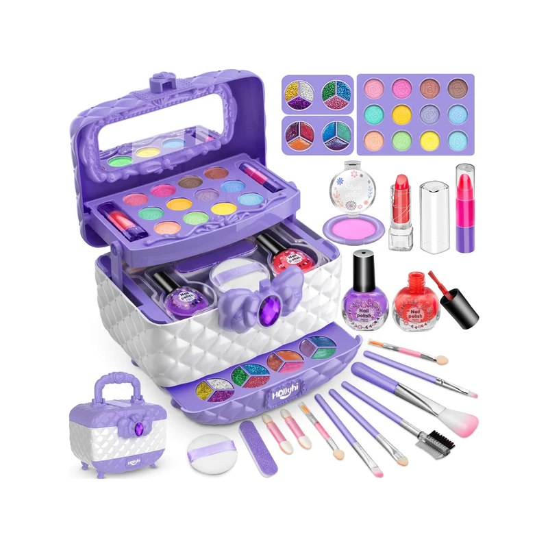 Skanto | Prinsesse Glamour – Barne Makeup Lekesett | Trygt & Morsomt Late Lekesett