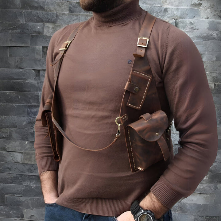 Skanto | Middelaldersk Steampunk Retro Stropp Armhule Skulderveske