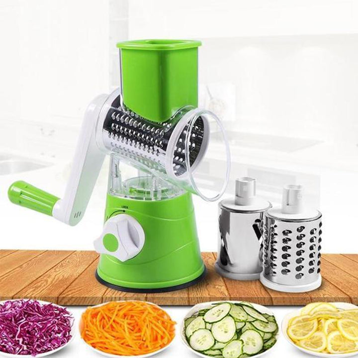 3 i 1 Roterende Oste-Rivett Grøntsak Slicer | Skanto