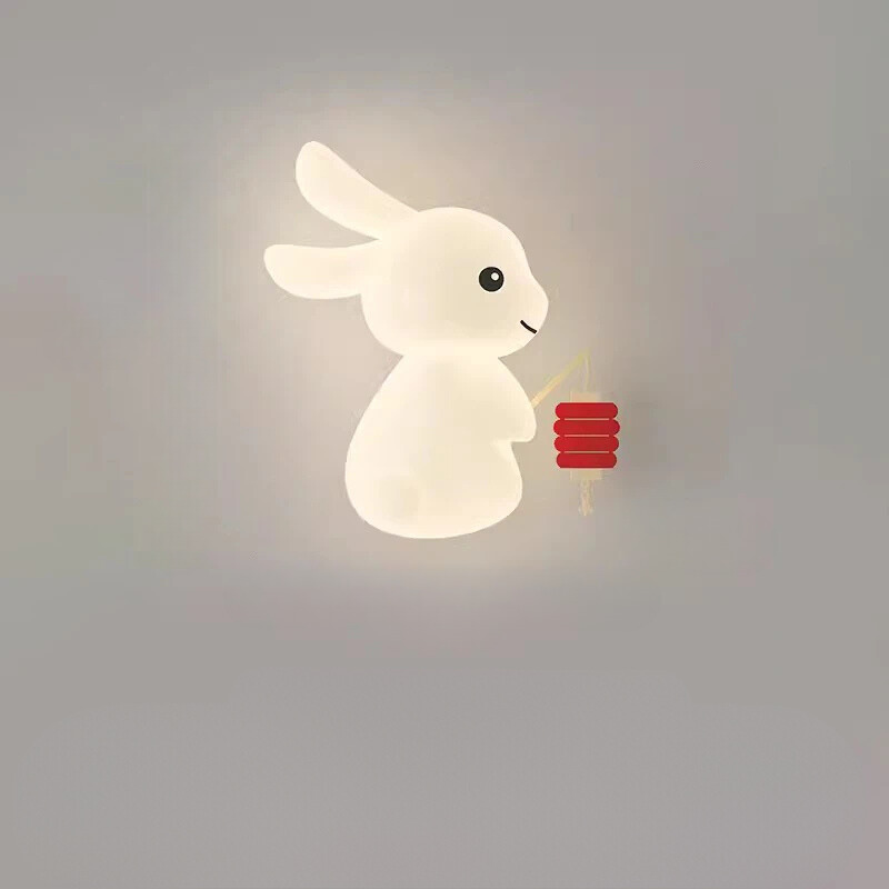 RabbitGlow Lampe - Leken LED Barnas Vegglampe Skanto
