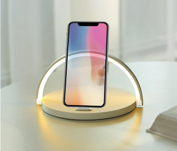 Skanto | Bowlight Design | Atmosfærisk 3-i-1 Nattlys Med Trådløs Lading
