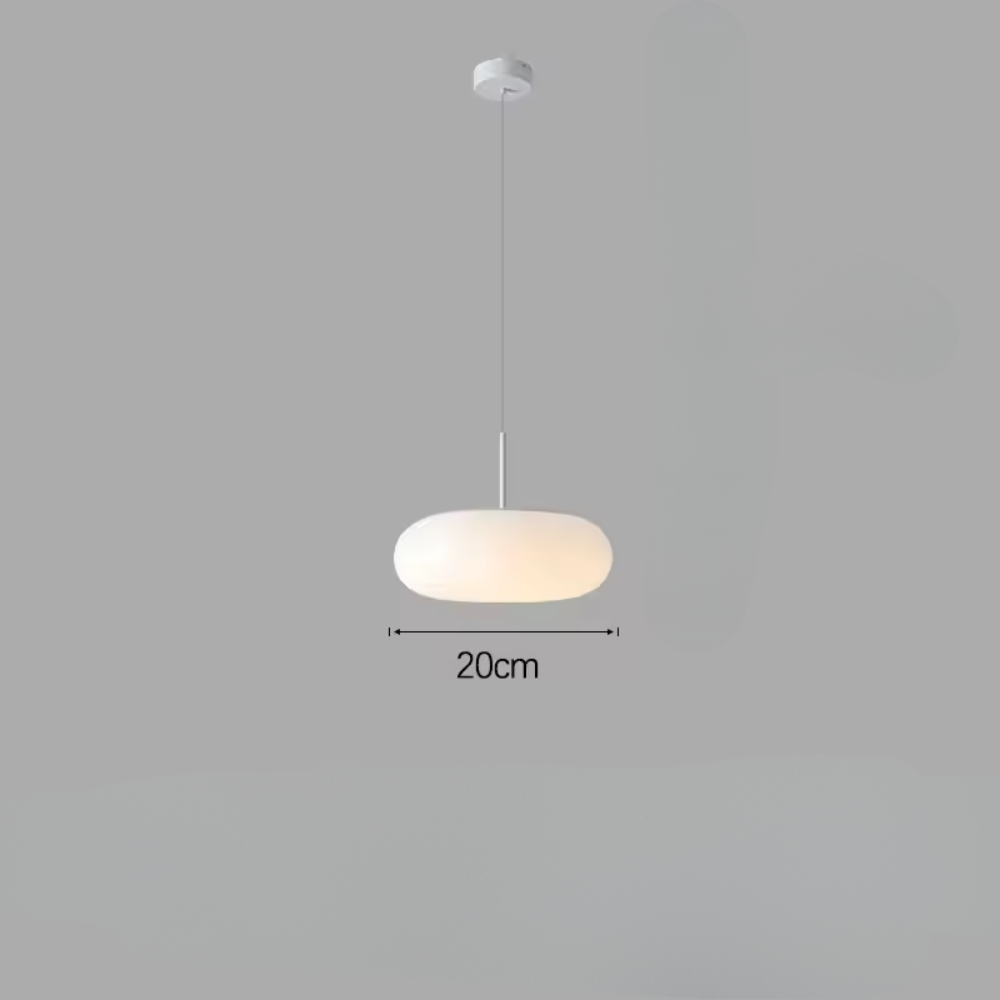 Skanto | Moderne Krem Pendellampe i Enkelt Kronestil med Varm LED Belysning