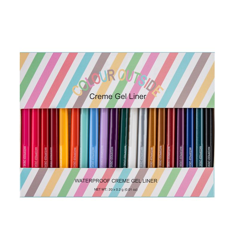 20 PCS Fargede Eyeliner Blyant Sett | Skanto