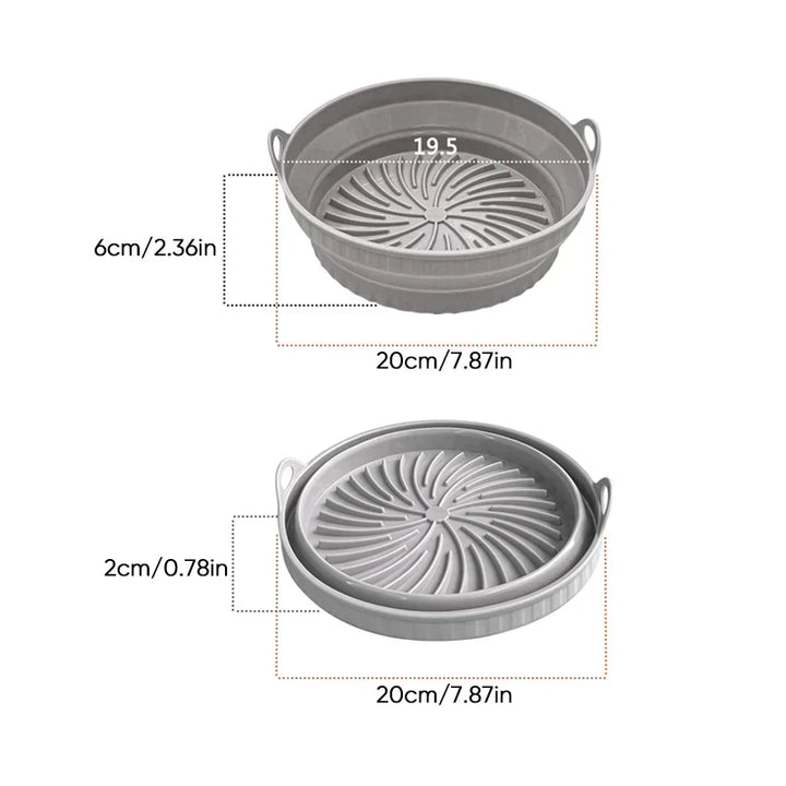 Air Fryer Silikon Grillpanne Gjenbrukbar Bakeform | Skanto