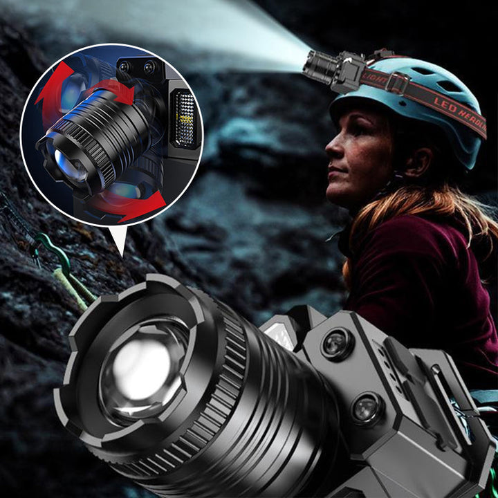 Skanto | USB Oppladbar Vanntett LED Hodelykt