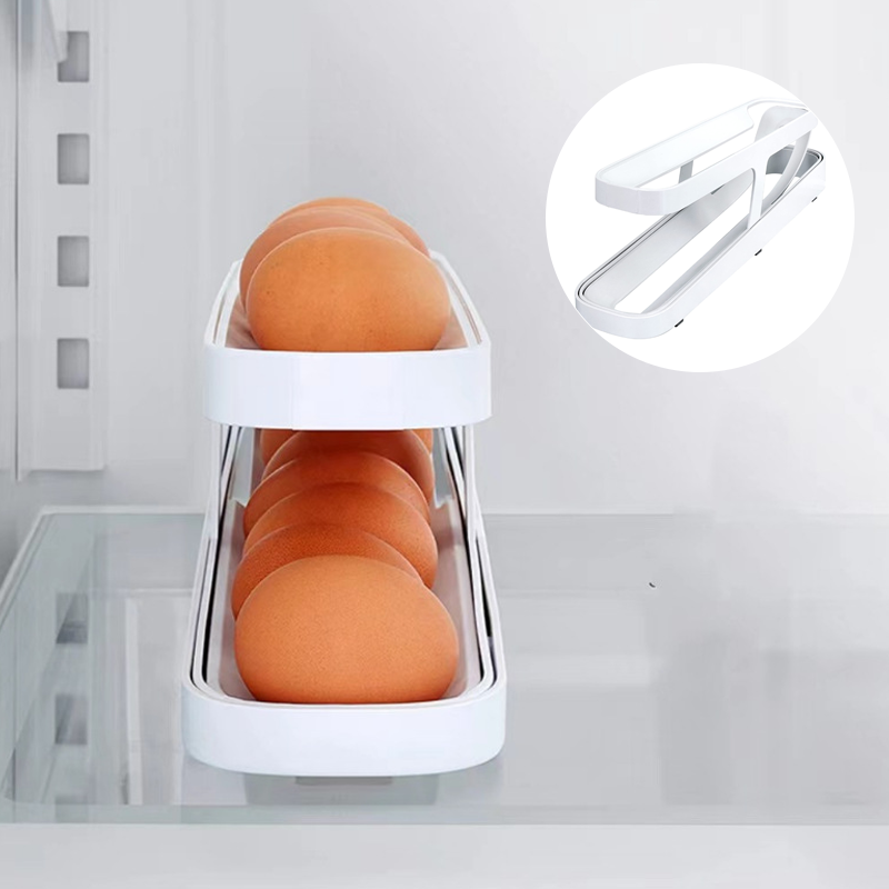 Skanto | Automatisk Rullende Egg Holder Oppbevaringsboks