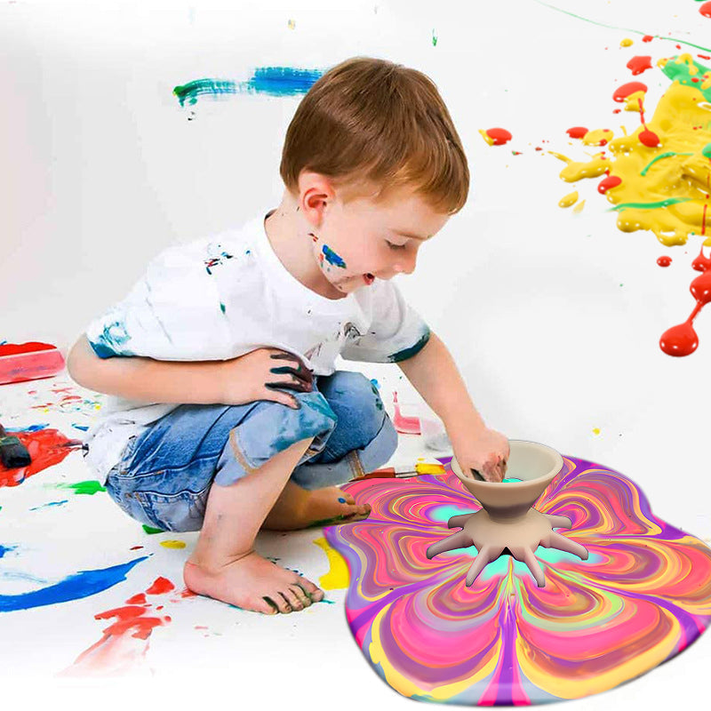 Skanto | Pouring Colors Flower Split Art Cup