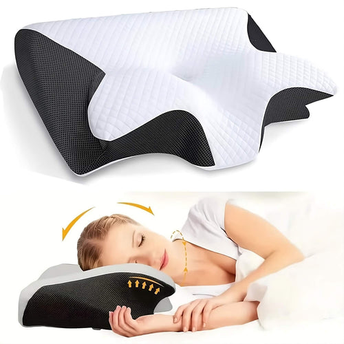 RelaxNek Ergonomisk Minne Skumpute – Støtte for Nakke og Rygg | Skanto