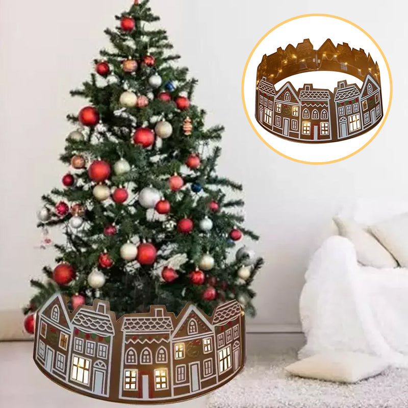 Skanto | LED Juletrekjole – Lebkuchenhus Design i PVC