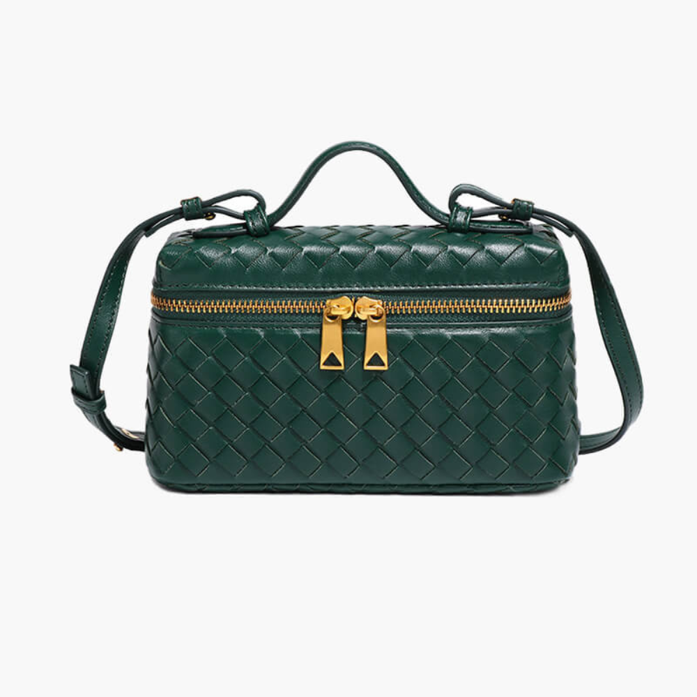 Skanto | Yashna – Kvinners Trendy Vevd Crossbody Bag Kompakt & Chic Håndveske