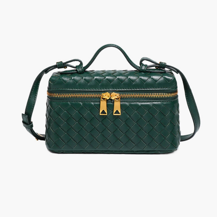 Skanto | Yashna – Kvinners Trendy Vevd Crossbody Bag Kompakt & Chic Håndveske
