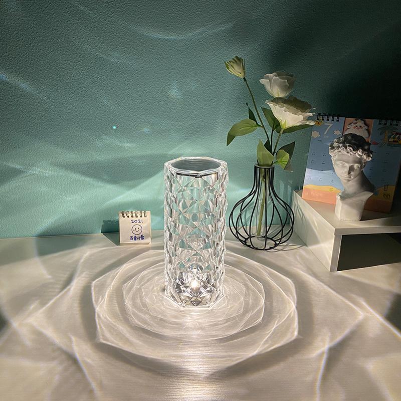 Skanto | Rose Rays Krystall Diamant Bordlampe