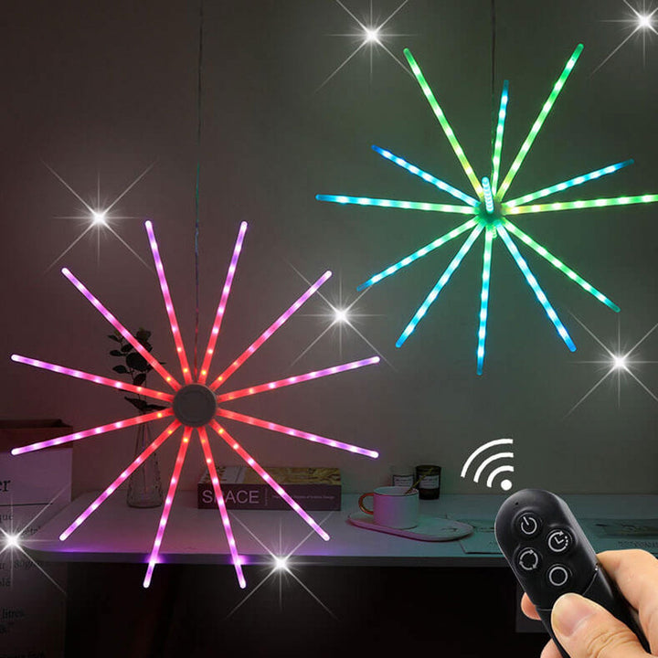 Skanto | Kreativ RGB Illusjon Vannmølle Fyrverkeri LED Lyskæde