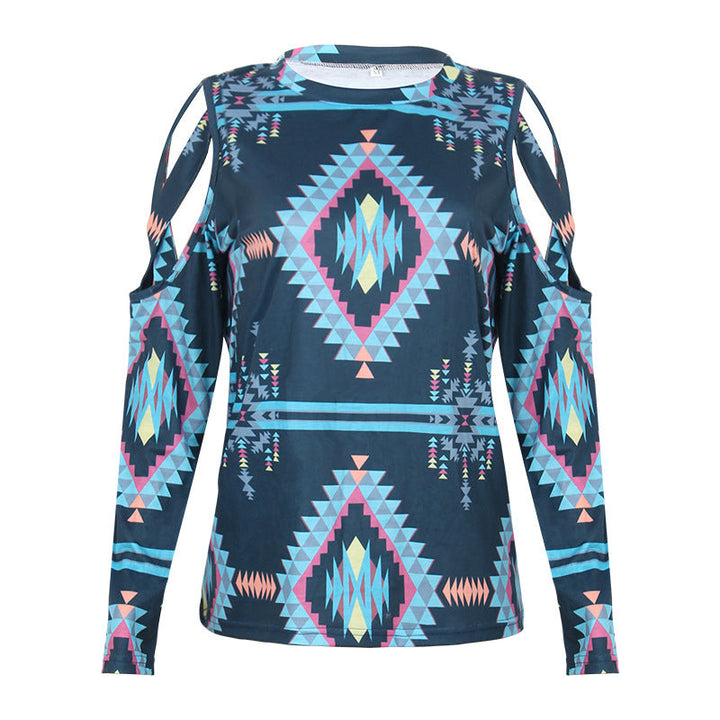 Skanto | Trykt Langermet Crewneck Langermet T-skjorte