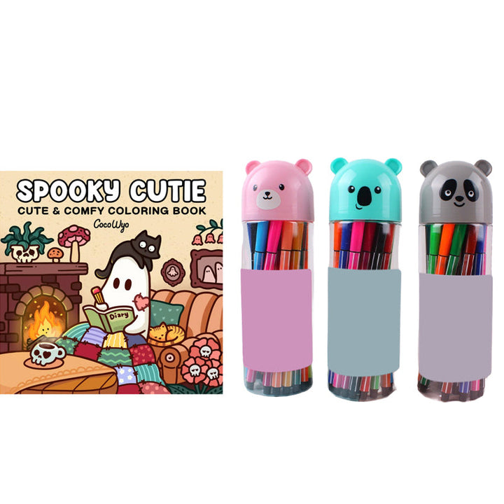 Skanto | Spooky Cutie: Malebok for voksne og tenåringer