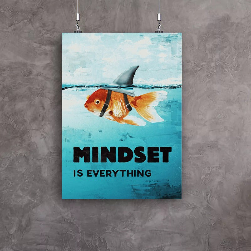 Mindset er alt - Lerret Veggkunst Maleri