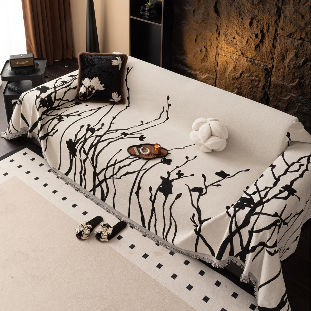 Skanto | Twilight Branches Chenille Sofa Cover