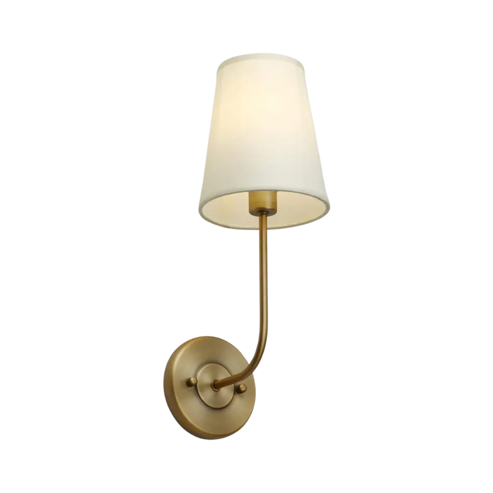 Skanto | LoomGlow – Moderne Vegglampe med Vevd Metall og Mykt Stoff