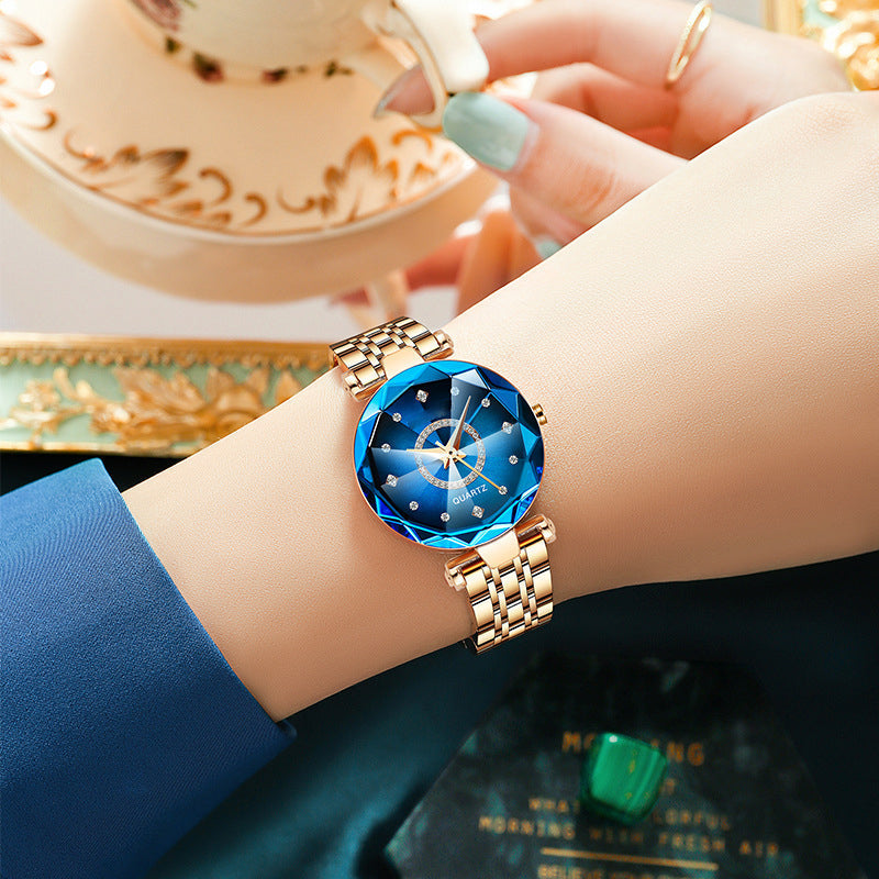 Skanto | Starry Diamond Dial Damen Vanntett Klokke