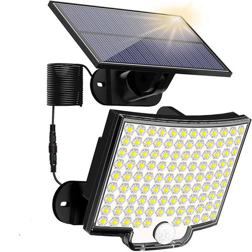 Skanto | 106 LED Solcelle Utebelysning med Bevegelsessensor