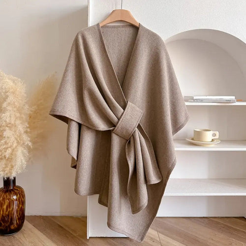 Skanto | Luksuriøs Poncho Vindproof Sjalkåpe
