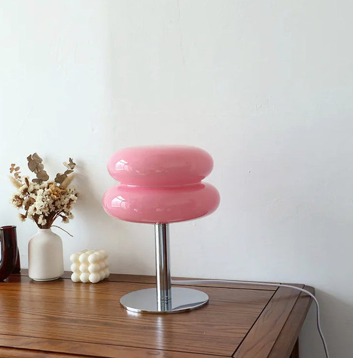 Skanto | LueurRose – Retro Bordlampe med Dimbar LED og USB