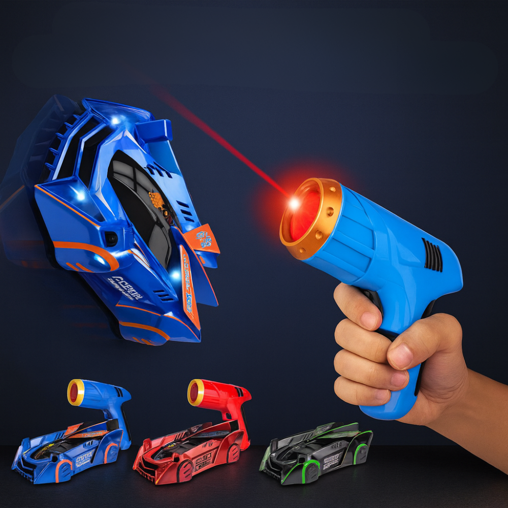 Skanto | Barn Bilen Fjernkontroll Veggklatring Laser RC Leketøy