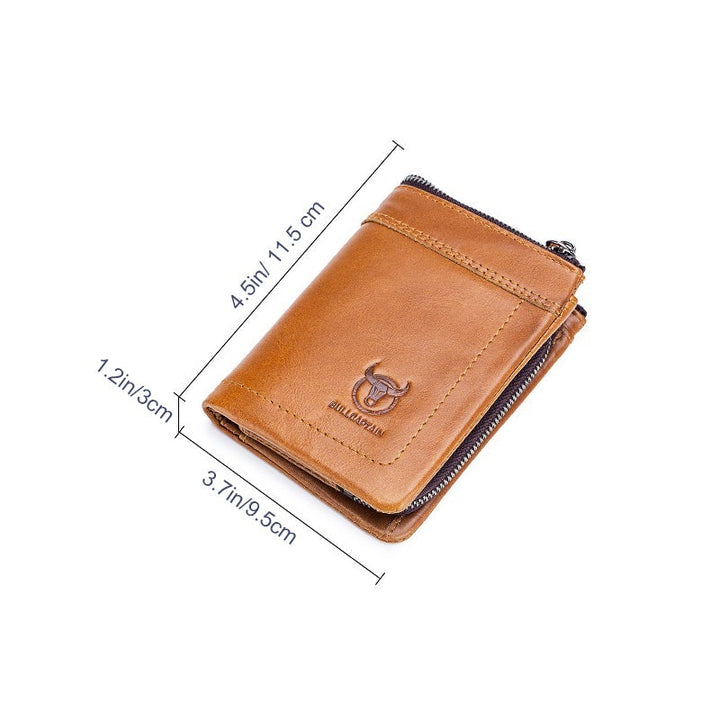 Lommebok med flere rom Anti-RFID med myntlomme | Skanto