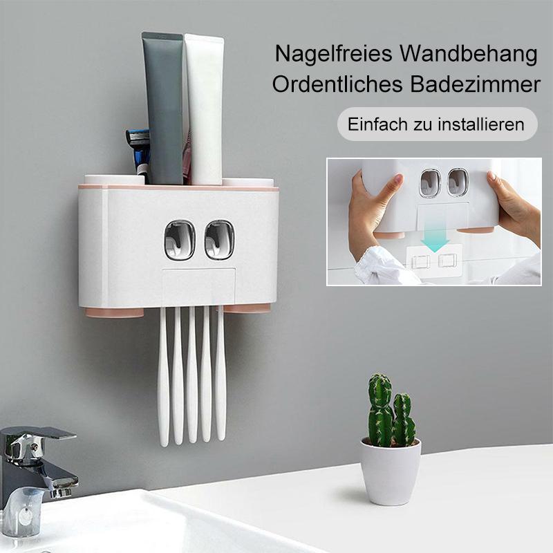 Automatisk tannbørsteholder og tannkremdispenser sett | Skanto