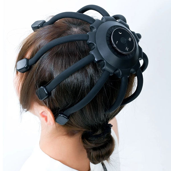 Skanto | Elektrisk Octopus Hode Massør - Beste Hode Massasje Maskin med Vibrasjons Terapi