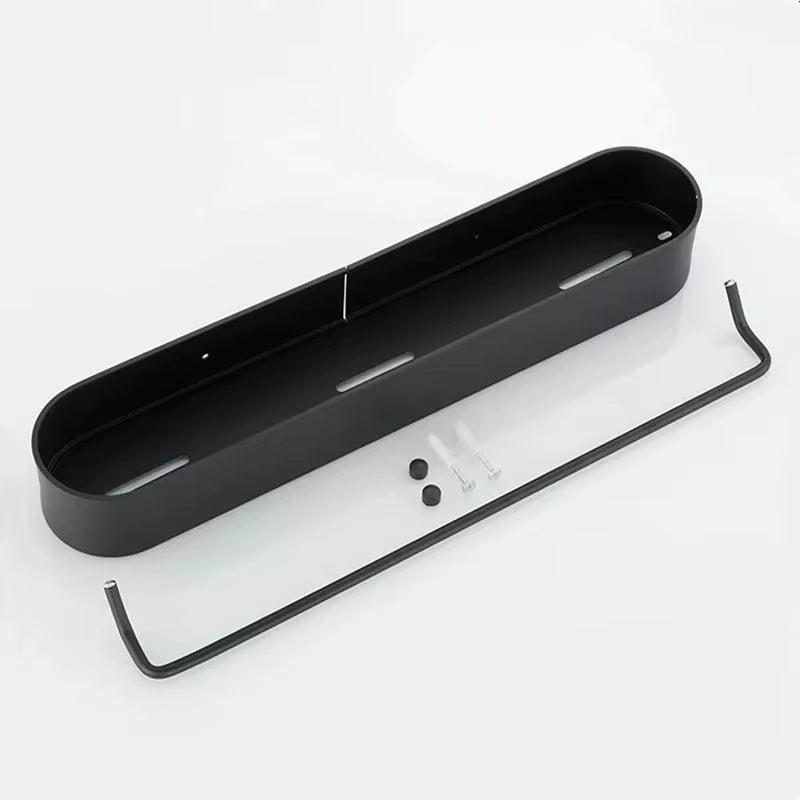 Elegant baderomshylle med håndkleholder Skanto