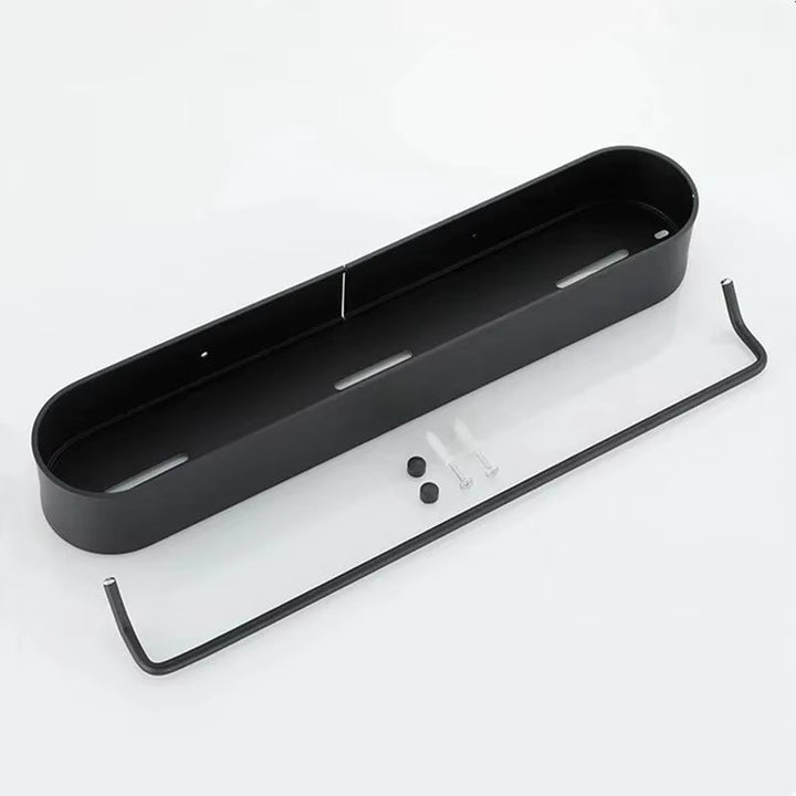 Elegant baderomshylle med håndkleholder Skanto