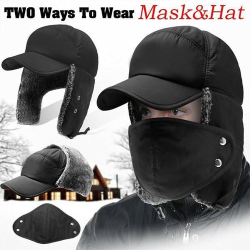 Skanto | Unisex vindproof & varm & ørebeskyttelse & ansiktsbeskyttelse hatt