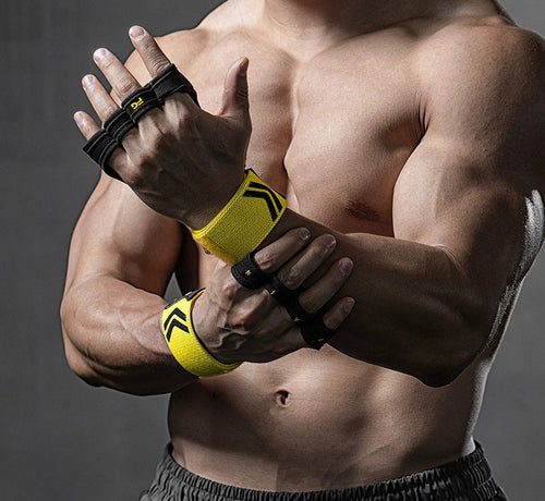 Skanto | GripFit Håndledds Hansker - Non-Slip, Anti-Calus Pull-Up Håndtak