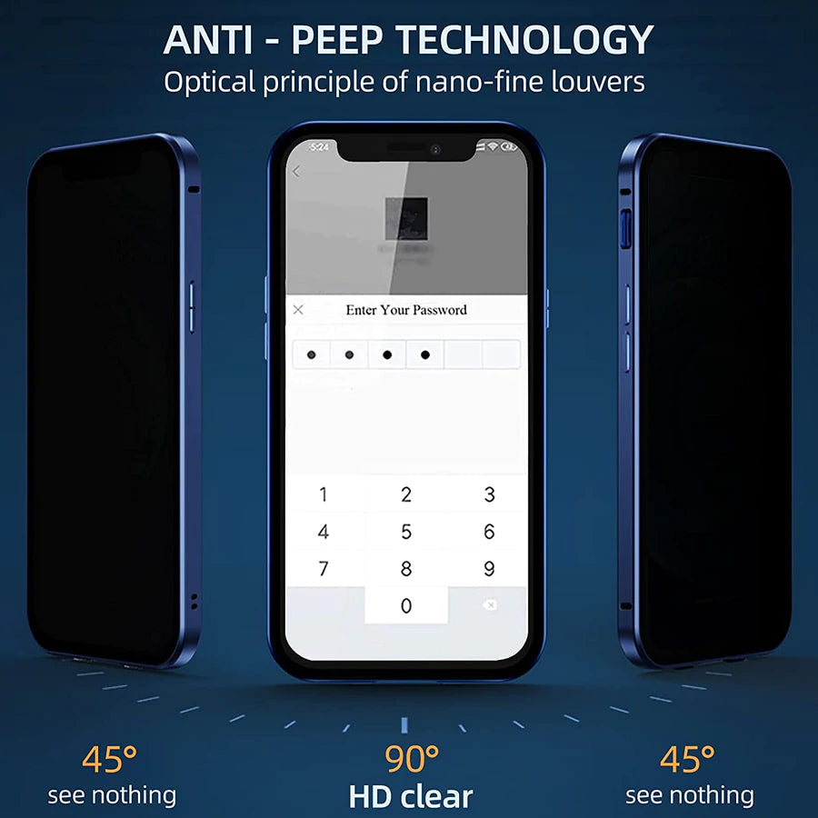 Skanto | Magnetisk herdet glass dobbeltsidig passende for iPhone